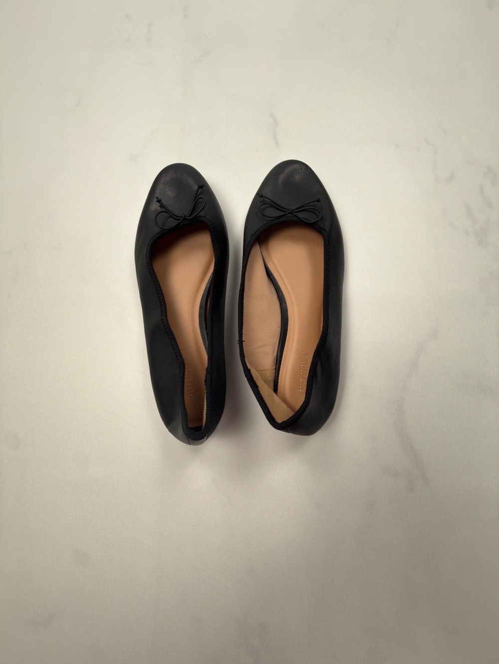 Black Ballet Flat 2010s Minimalist Feminine - Womens 8